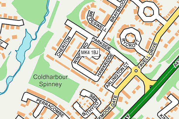 MK4 1BJ map - OS OpenMap – Local (Ordnance Survey) MK4 1BJ map - OS OpenMap – Local (Ordnance Survey)