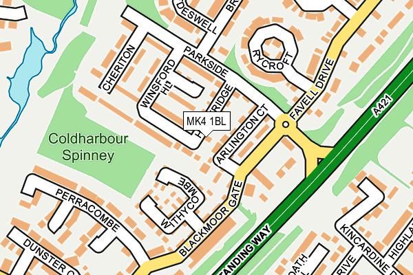 MK4 1BL map - OS OpenMap – Local (Ordnance Survey) MK4 1BL map - OS OpenMap – Local (Ordnance Survey)
