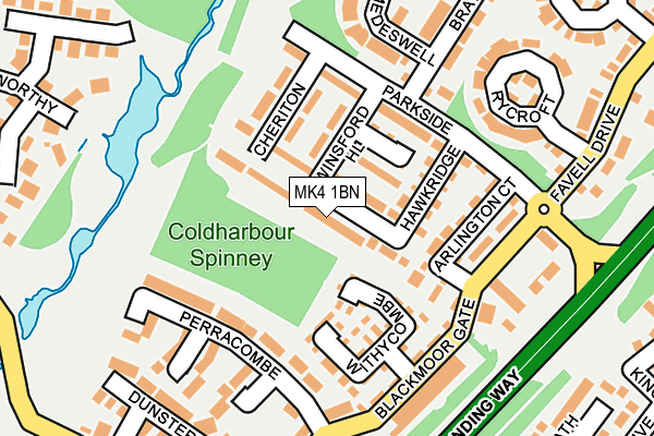 MK4 1BN map - OS OpenMap – Local (Ordnance Survey) MK4 1BN map - OS OpenMap – Local (Ordnance Survey)
