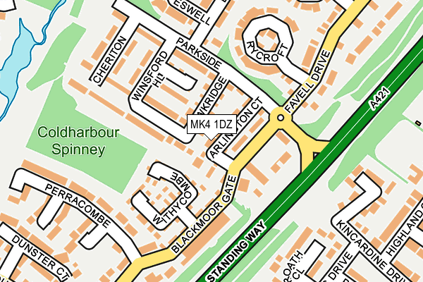 MK4 1DZ map - OS OpenMap – Local (Ordnance Survey) MK4 1DZ map - OS OpenMap – Local (Ordnance Survey)