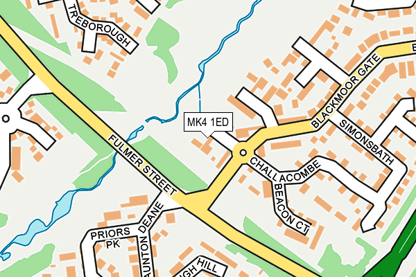 MK4 1ED map - OS OpenMap – Local (Ordnance Survey) MK4 1ED map - OS OpenMap – Local (Ordnance Survey)