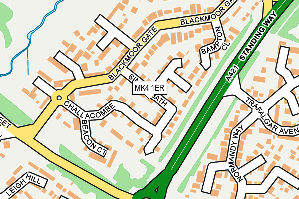 MK4 1ER map - OS OpenMap – Local (Ordnance Survey) MK4 1ER map - OS OpenMap – Local (Ordnance Survey)