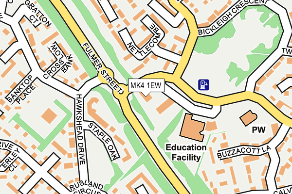 MK4 1EW map - OS OpenMap – Local (Ordnance Survey) MK4 1EW map - OS OpenMap – Local (Ordnance Survey)