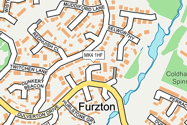 MK4 1HF map - OS OpenMap – Local (Ordnance Survey) MK4 1HF map - OS OpenMap – Local (Ordnance Survey)