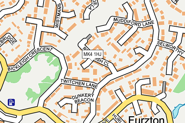 MK4 1HJ map - OS OpenMap – Local (Ordnance Survey) MK4 1HJ map - OS OpenMap – Local (Ordnance Survey)