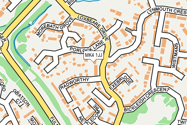 MK4 1JJ map - OS OpenMap – Local (Ordnance Survey) MK4 1JJ map - OS OpenMap – Local (Ordnance Survey)
