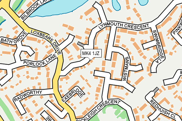 MK4 1JZ map - OS OpenMap – Local (Ordnance Survey) MK4 1JZ map - OS OpenMap – Local (Ordnance Survey)