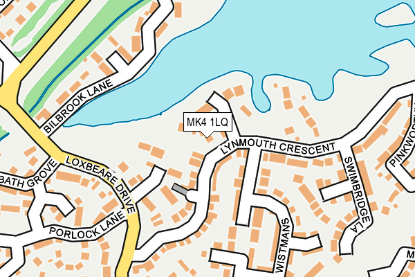 MK4 1LQ map - OS OpenMap – Local (Ordnance Survey) MK4 1LQ map - OS OpenMap – Local (Ordnance Survey)