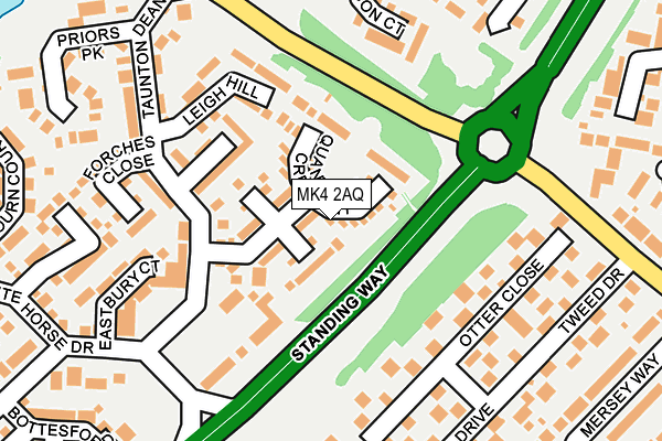 MK4 2AQ map - OS OpenMap – Local (Ordnance Survey) MK4 2AQ map - OS OpenMap – Local (Ordnance Survey)