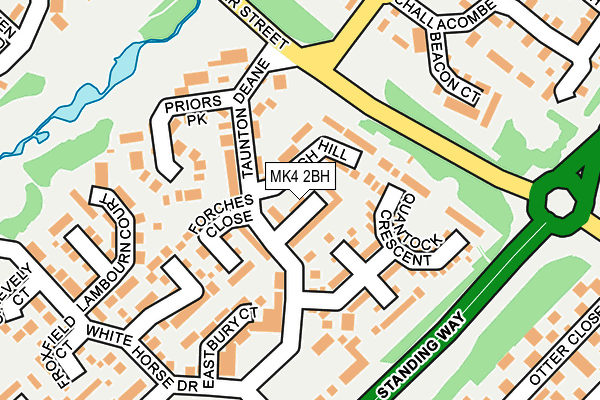 MK4 2BH map - OS OpenMap – Local (Ordnance Survey) MK4 2BH map - OS OpenMap – Local (Ordnance Survey)
