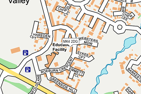 MK4 2DG map - OS OpenMap – Local (Ordnance Survey) MK4 2DG map - OS OpenMap – Local (Ordnance Survey)