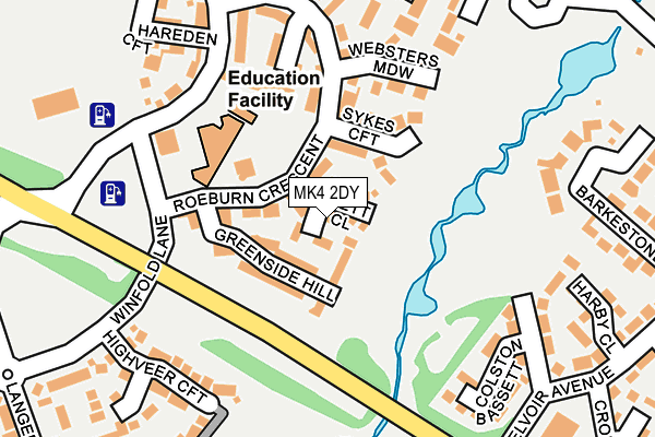 MK4 2DY map - OS OpenMap – Local (Ordnance Survey) MK4 2DY map - OS OpenMap – Local (Ordnance Survey)