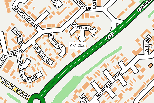 MK4 2DZ map - OS OpenMap – Local (Ordnance Survey) MK4 2DZ map - OS OpenMap – Local (Ordnance Survey)