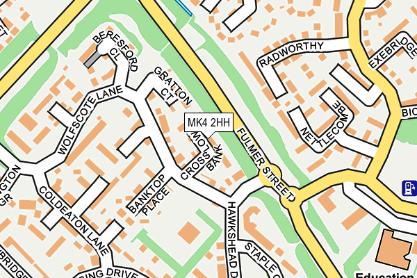 MK4 2HH map - OS OpenMap – Local (Ordnance Survey) MK4 2HH map - OS OpenMap – Local (Ordnance Survey)