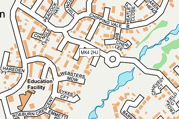 MK4 2HJ map - OS OpenMap – Local (Ordnance Survey) MK4 2HJ map - OS OpenMap – Local (Ordnance Survey)