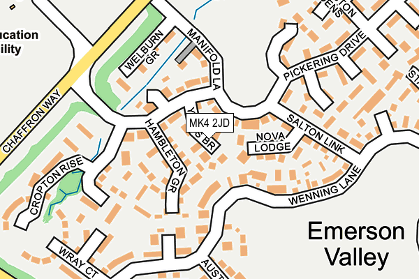 MK4 2JD map - OS OpenMap – Local (Ordnance Survey) MK4 2JD map - OS OpenMap – Local (Ordnance Survey)
