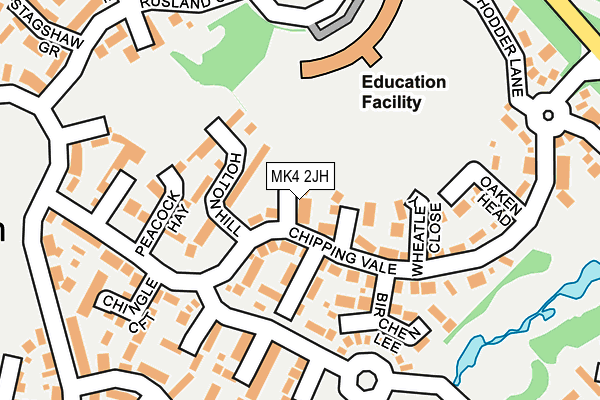 MK4 2JH map - OS OpenMap – Local (Ordnance Survey) MK4 2JH map - OS OpenMap – Local (Ordnance Survey)
