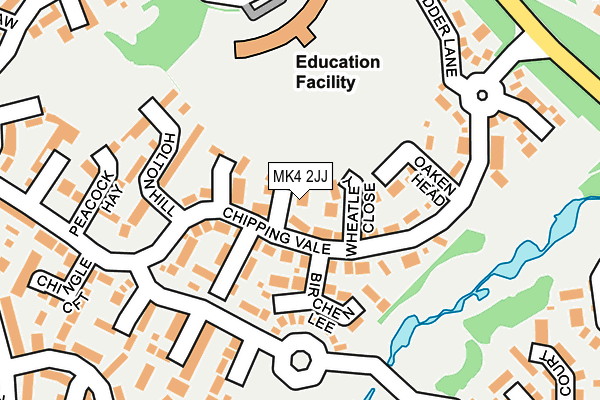MK4 2JJ map - OS OpenMap – Local (Ordnance Survey) MK4 2JJ map - OS OpenMap – Local (Ordnance Survey)