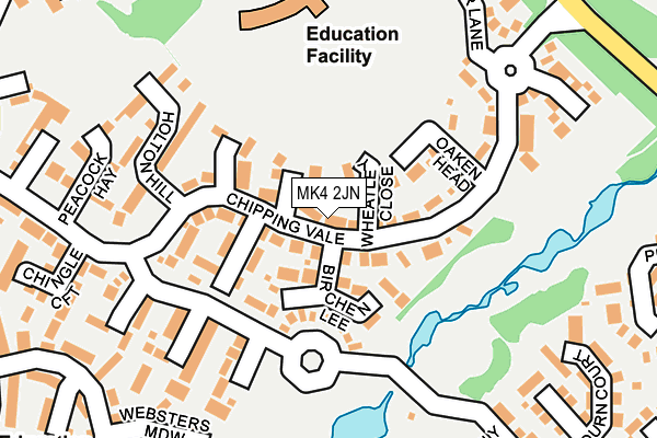 MK4 2JN map - OS OpenMap – Local (Ordnance Survey) MK4 2JN map - OS OpenMap – Local (Ordnance Survey)