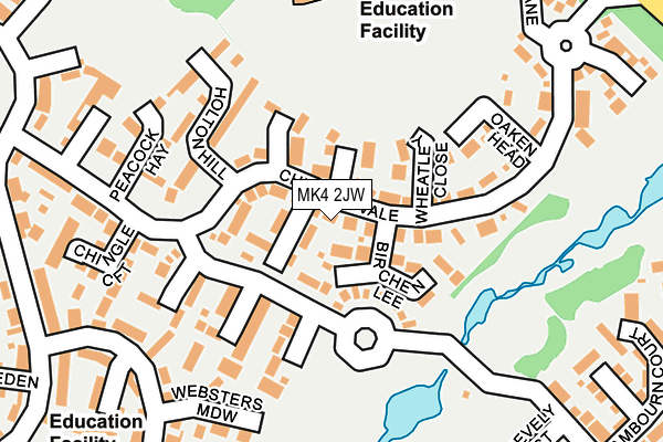 MK4 2JW map - OS OpenMap – Local (Ordnance Survey) MK4 2JW map - OS OpenMap – Local (Ordnance Survey)