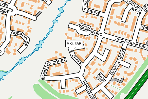 MK4 3AR map - OS OpenMap – Local (Ordnance Survey) MK4 3AR map - OS OpenMap – Local (Ordnance Survey)