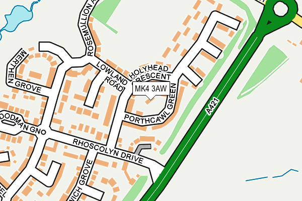 MK4 3AW map - OS OpenMap – Local (Ordnance Survey) MK4 3AW map - OS OpenMap – Local (Ordnance Survey)