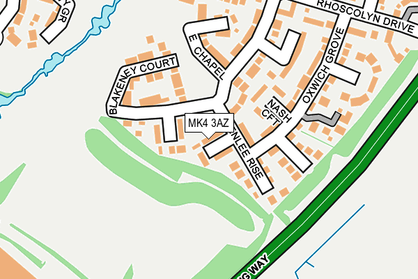MK4 3AZ map - OS OpenMap – Local (Ordnance Survey) MK4 3AZ map - OS OpenMap – Local (Ordnance Survey)
