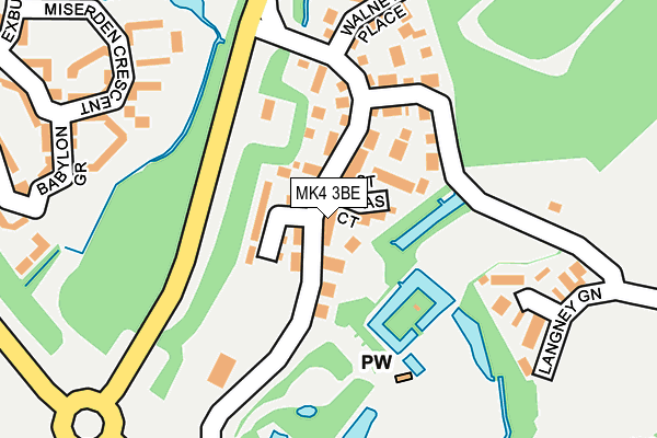 MK4 3BE map - OS OpenMap – Local (Ordnance Survey) MK4 3BE map - OS OpenMap – Local (Ordnance Survey)