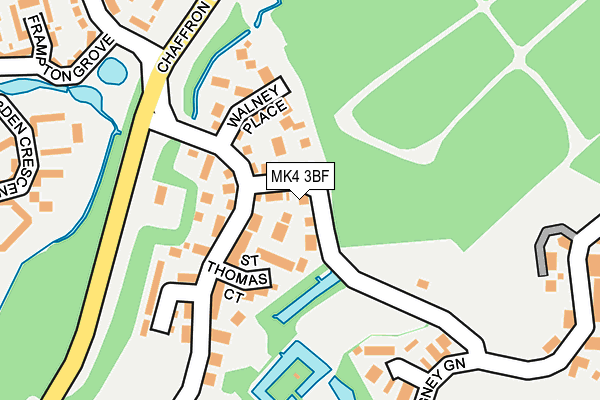 MK4 3BF map - OS OpenMap – Local (Ordnance Survey) MK4 3BF map - OS OpenMap – Local (Ordnance Survey)