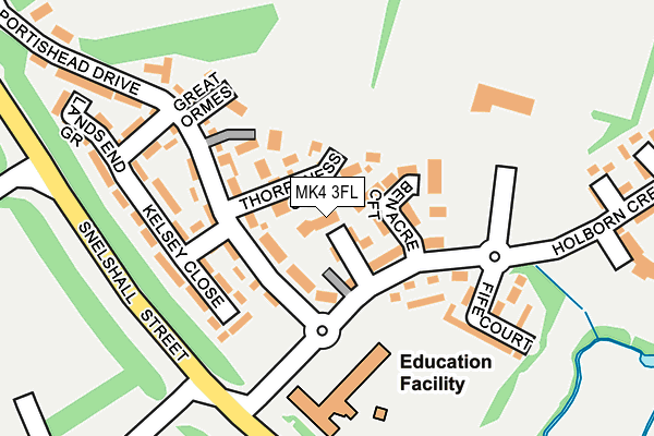 MK4 3FL map - OS OpenMap – Local (Ordnance Survey) MK4 3FL map - OS OpenMap – Local (Ordnance Survey)