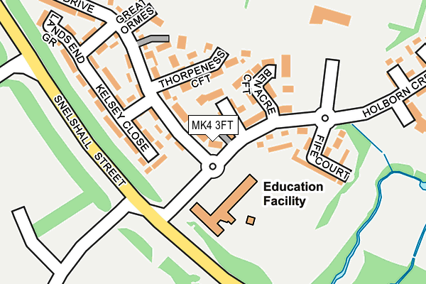 MK4 3FT map - OS OpenMap – Local (Ordnance Survey) MK4 3FT map - OS OpenMap – Local (Ordnance Survey)