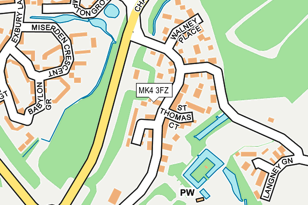 MK4 3FZ map - OS OpenMap – Local (Ordnance Survey) MK4 3FZ map - OS OpenMap – Local (Ordnance Survey)