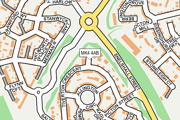 MK4 4AB map - OS OpenMap – Local (Ordnance Survey) MK4 4AB map - OS OpenMap – Local (Ordnance Survey)