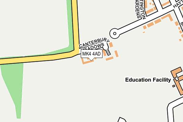 MK4 4AD map - OS OpenMap – Local (Ordnance Survey) MK4 4AD map - OS OpenMap – Local (Ordnance Survey)