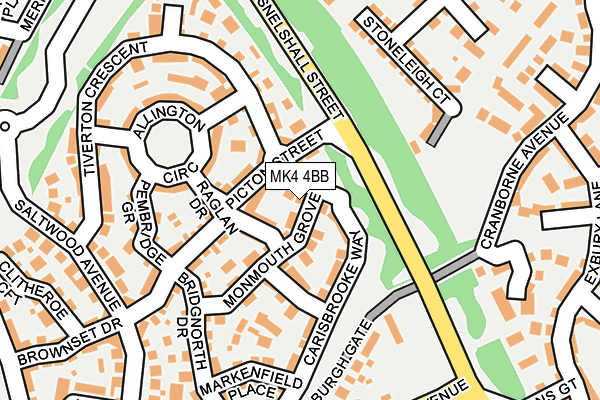 MK4 4BB map - OS OpenMap – Local (Ordnance Survey) MK4 4BB map - OS OpenMap – Local (Ordnance Survey)