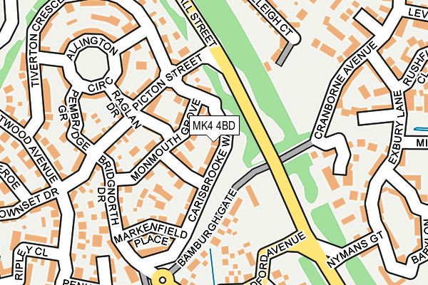 MK4 4BD map - OS OpenMap – Local (Ordnance Survey) MK4 4BD map - OS OpenMap – Local (Ordnance Survey)