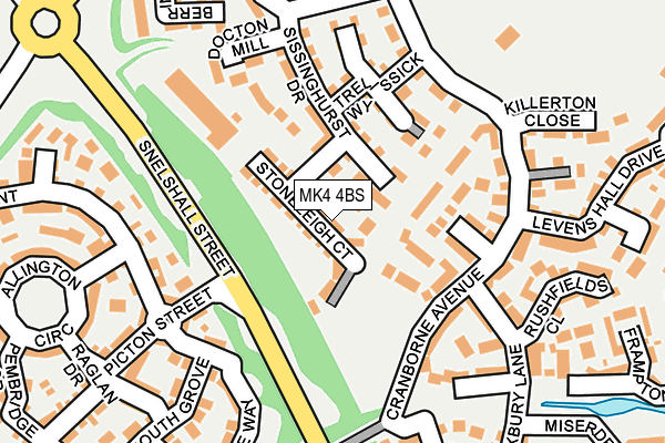 MK4 4BS map - OS OpenMap – Local (Ordnance Survey) MK4 4BS map - OS OpenMap – Local (Ordnance Survey)