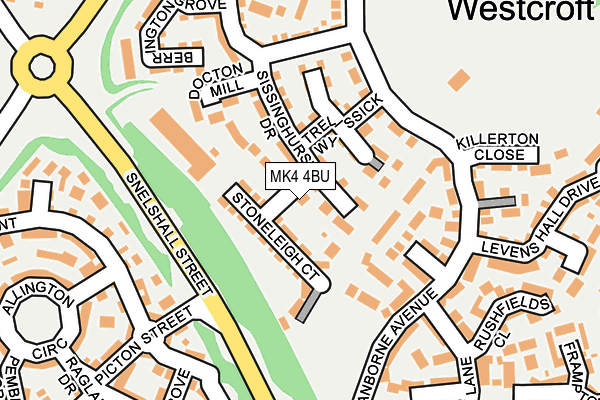 MK4 4BU map - OS OpenMap – Local (Ordnance Survey) MK4 4BU map - OS OpenMap – Local (Ordnance Survey)