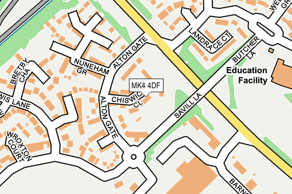 MK4 4DF map - OS OpenMap – Local (Ordnance Survey) MK4 4DF map - OS OpenMap – Local (Ordnance Survey)