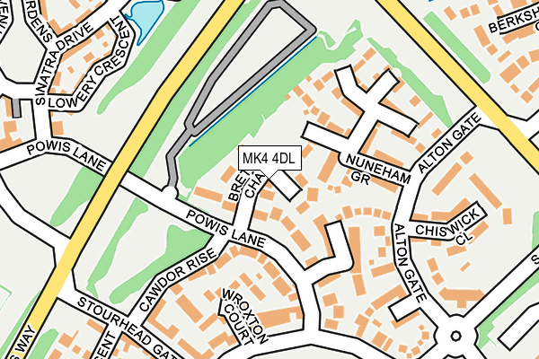 MK4 4DL map - OS OpenMap – Local (Ordnance Survey) MK4 4DL map - OS OpenMap – Local (Ordnance Survey)
