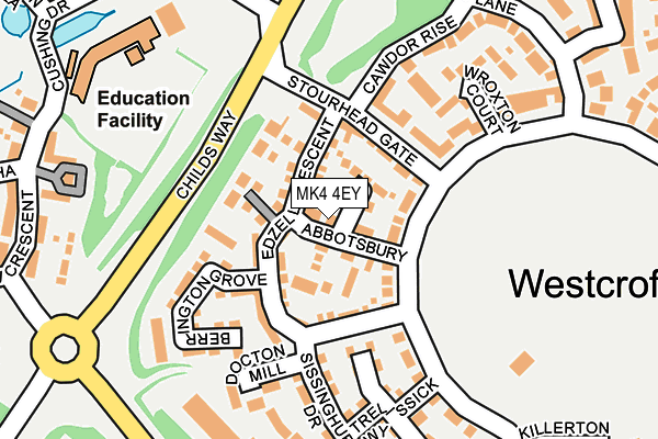 MK4 4EY map - OS OpenMap – Local (Ordnance Survey) MK4 4EY map - OS OpenMap – Local (Ordnance Survey)