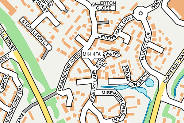 MK4 4FA map - OS OpenMap – Local (Ordnance Survey) MK4 4FA map - OS OpenMap – Local (Ordnance Survey)