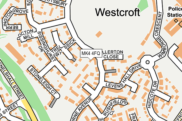 MK4 4FQ map - OS OpenMap – Local (Ordnance Survey) MK4 4FQ map - OS OpenMap – Local (Ordnance Survey)