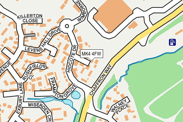 MK4 4FW map - OS OpenMap – Local (Ordnance Survey) MK4 4FW map - OS OpenMap – Local (Ordnance Survey)
