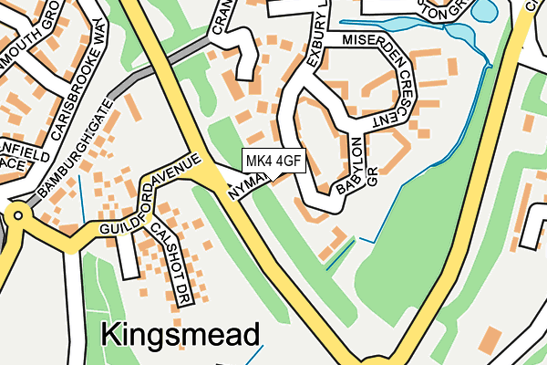 MK4 4GF map - OS OpenMap – Local (Ordnance Survey) MK4 4GF map - OS OpenMap – Local (Ordnance Survey)