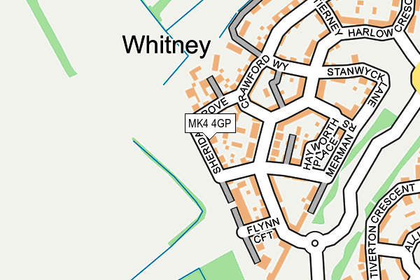 MK4 4GP map - OS OpenMap – Local (Ordnance Survey) MK4 4GP map - OS OpenMap – Local (Ordnance Survey)