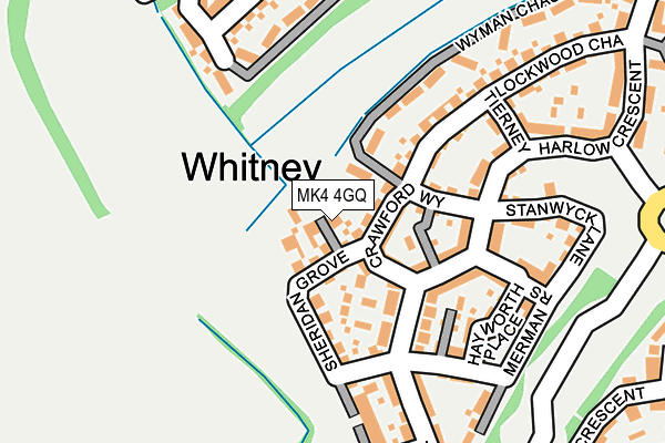 MK4 4GQ map - OS OpenMap – Local (Ordnance Survey)