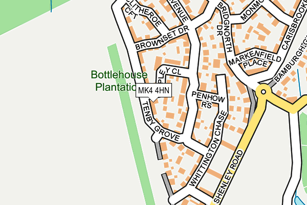 MK4 4HN map - OS OpenMap – Local (Ordnance Survey) MK4 4HN map - OS OpenMap – Local (Ordnance Survey)