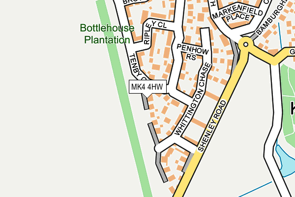 MK4 4HW map - OS OpenMap – Local (Ordnance Survey) MK4 4HW map - OS OpenMap – Local (Ordnance Survey)
