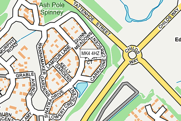 MK4 4HZ map - OS OpenMap – Local (Ordnance Survey) MK4 4HZ map - OS OpenMap – Local (Ordnance Survey)